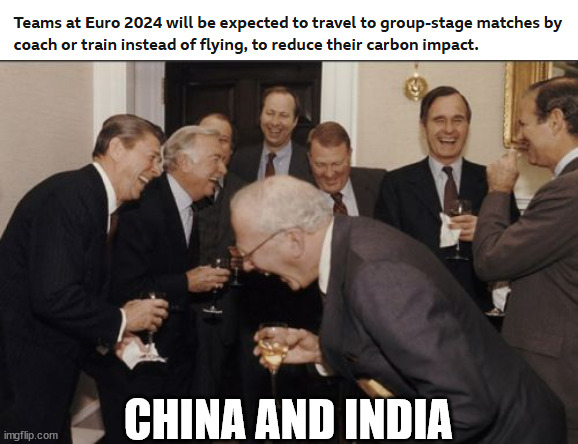 That's good, but... | CHINA AND INDIA | image tagged in memes,laughing men in suits,global warming,carbon dioxide,euro 2024 | made w/ Imgflip meme maker