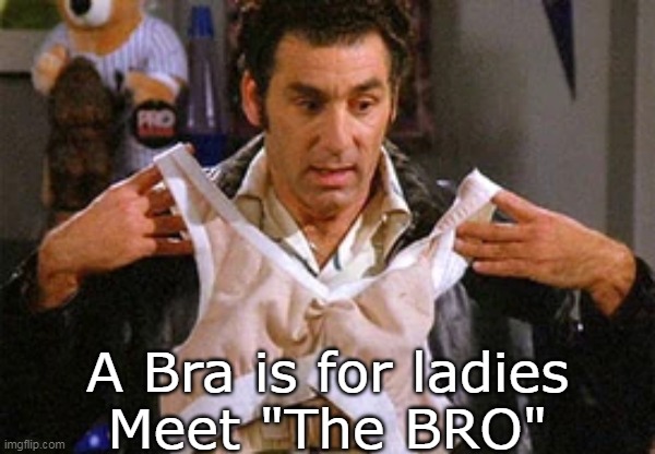 A Bra is for ladies
Meet "The BRO" | made w/ Imgflip meme maker