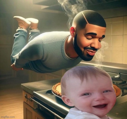 ㅤ | image tagged in ai drake sniffing pie | made w/ Imgflip meme maker