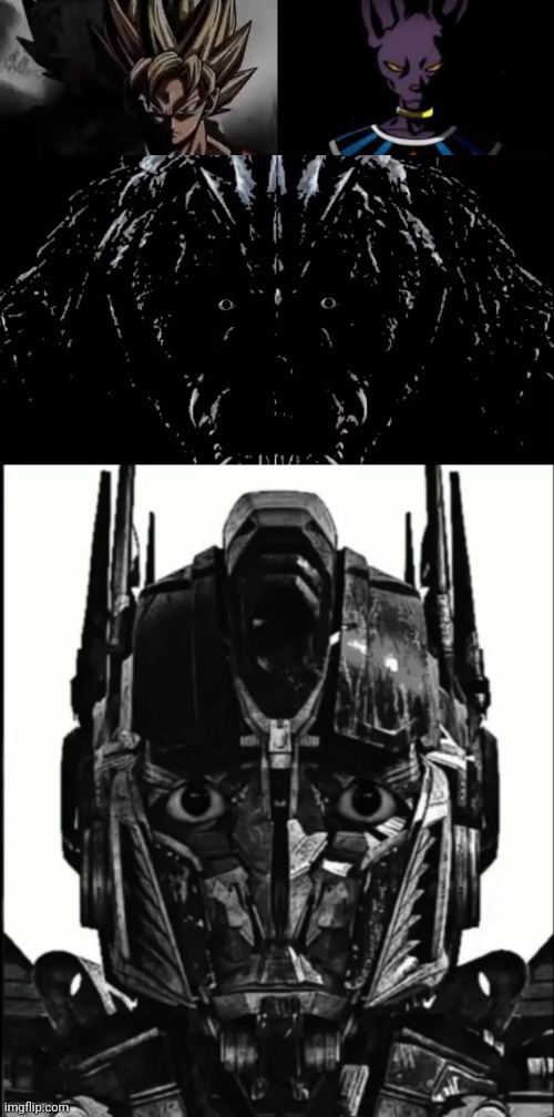 image tagged in goku,prowler,godzilla ultima prowler,optimus prowler | made w/ Imgflip meme maker