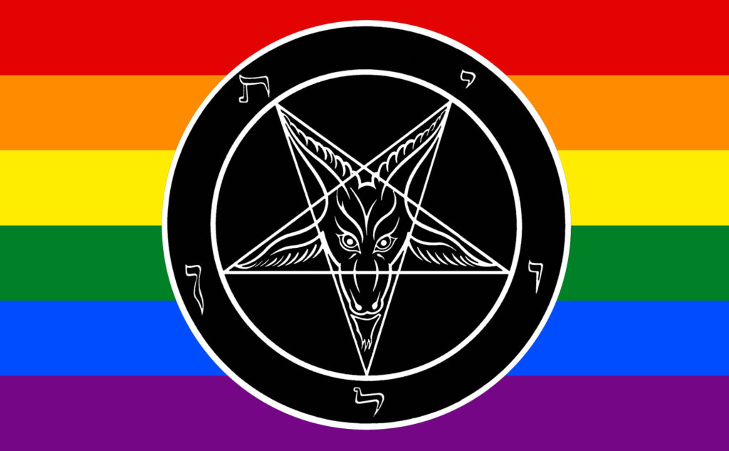 Lgbtq satanic flag Blank Meme Template