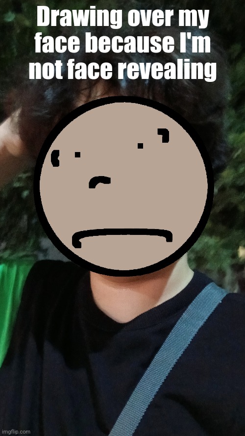 Drawing over my face because I'm not face revealing | made w/ Imgflip meme maker