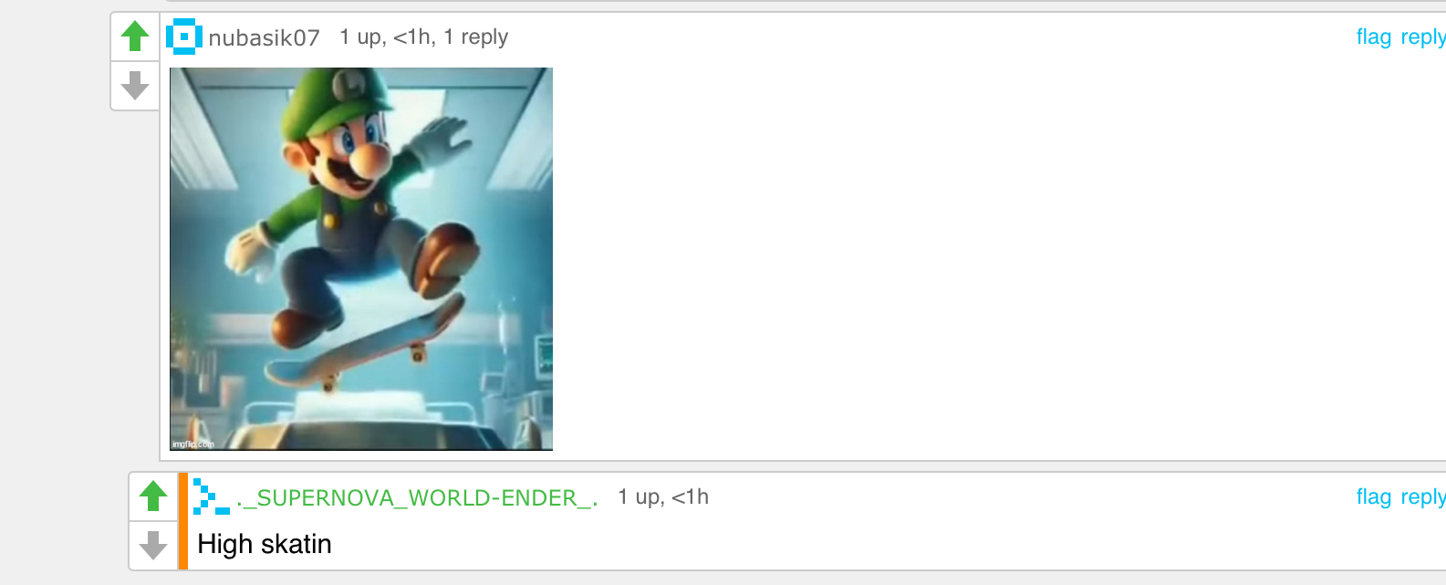 High skatin Blank Meme Template