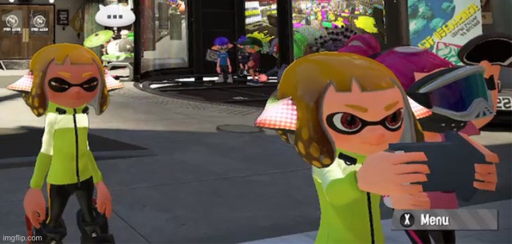 Splatoon Inkling Girl Hmm | image tagged in splatoon inkling girl hmm | made w/ Imgflip meme maker
