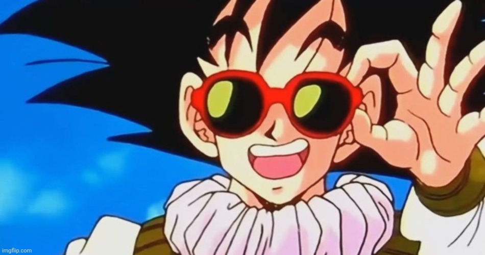 Goku glasses | image tagged in goku glasses | made w/ Imgflip meme maker