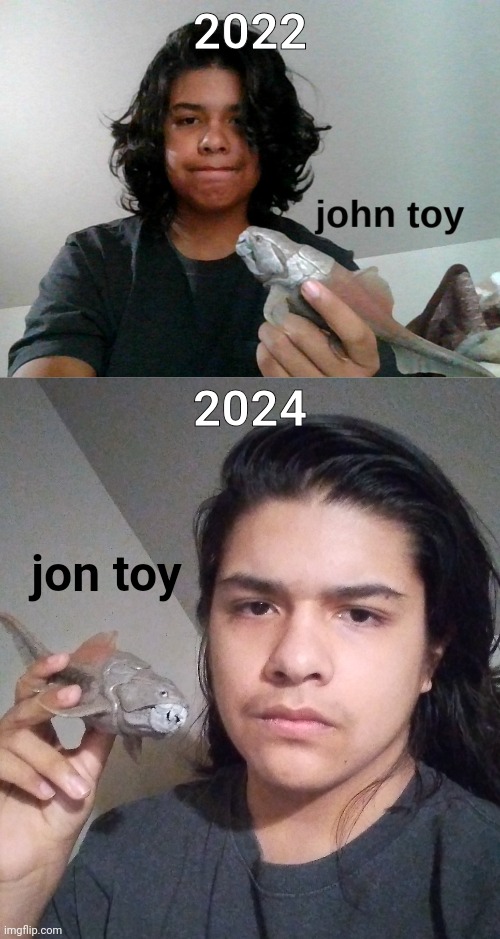 the same shirt too. | 2022; 2024; jon toy | made w/ Imgflip meme maker