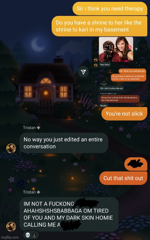 Ignore the not nice word i called my friend <3 | made w/ Imgflip meme maker