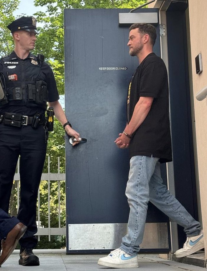 Justin Timberlake Handcuffed Blank Meme Template