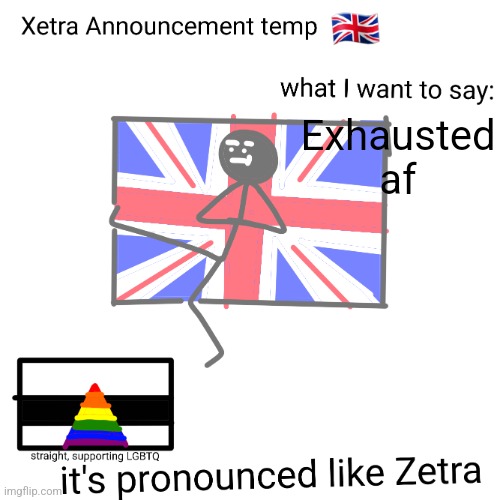 Xetra announcement temp | Exhausted af | image tagged in xetra announcement temp | made w/ Imgflip meme maker