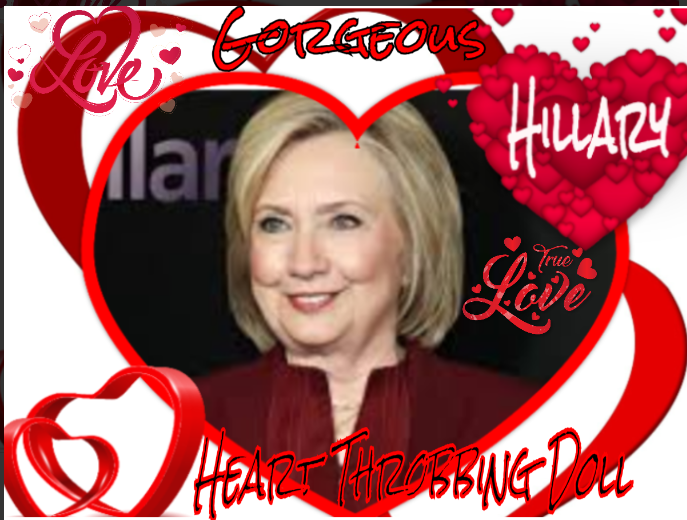 Hillary Heart Throb Blank Meme Template