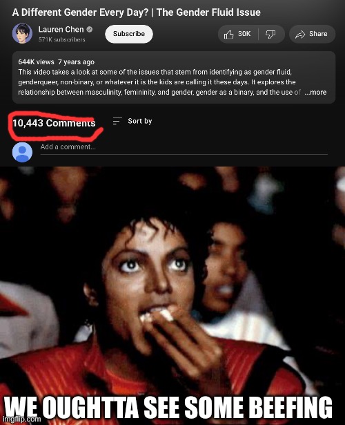 WE OUGHTTA SEE SOME BEEFING | image tagged in mj popcorn | made w/ Imgflip meme maker