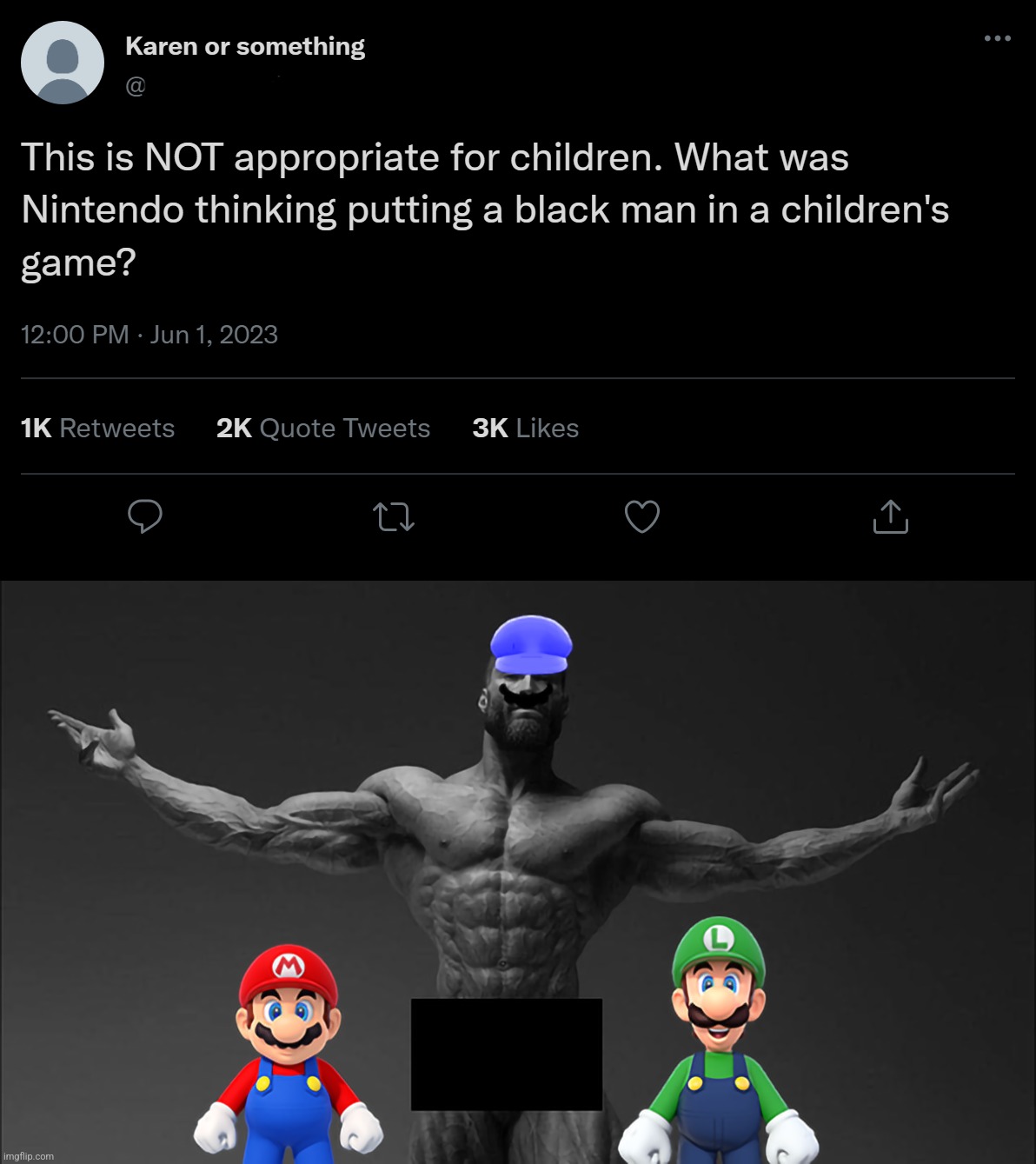 why did nintendo add him in the new mario game? | made w/ Imgflip meme maker