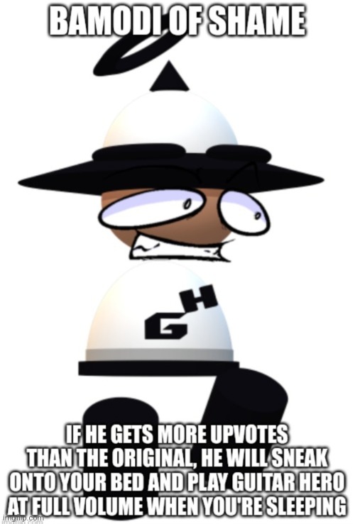 Bamodi of Shame | image tagged in bamodi of shame,vsbanbodi,dave and bambi | made w/ Imgflip meme maker