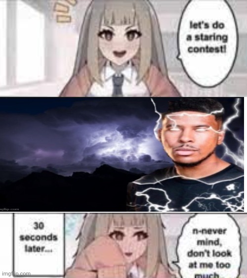 /j/j/j pls dont ban me | image tagged in staring contest 30 seconds | made w/ Imgflip meme maker