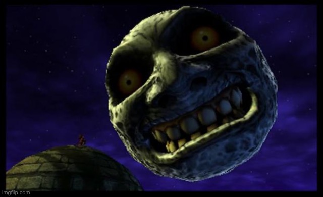 Majora's Mask 3D Moon | image tagged in majora's mask 3d moon | made w/ Imgflip meme maker