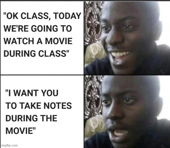 image tagged in school,class,movie,notes | made w/ Imgflip meme maker