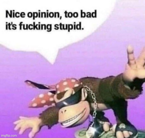 nice opinion | image tagged in nice opinion | made w/ Imgflip meme maker