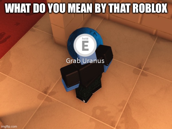Roblox be kinda sus | WHAT DO YOU MEAN BY THAT ROBLOX | image tagged in cursed images,roblox | made w/ Imgflip meme maker