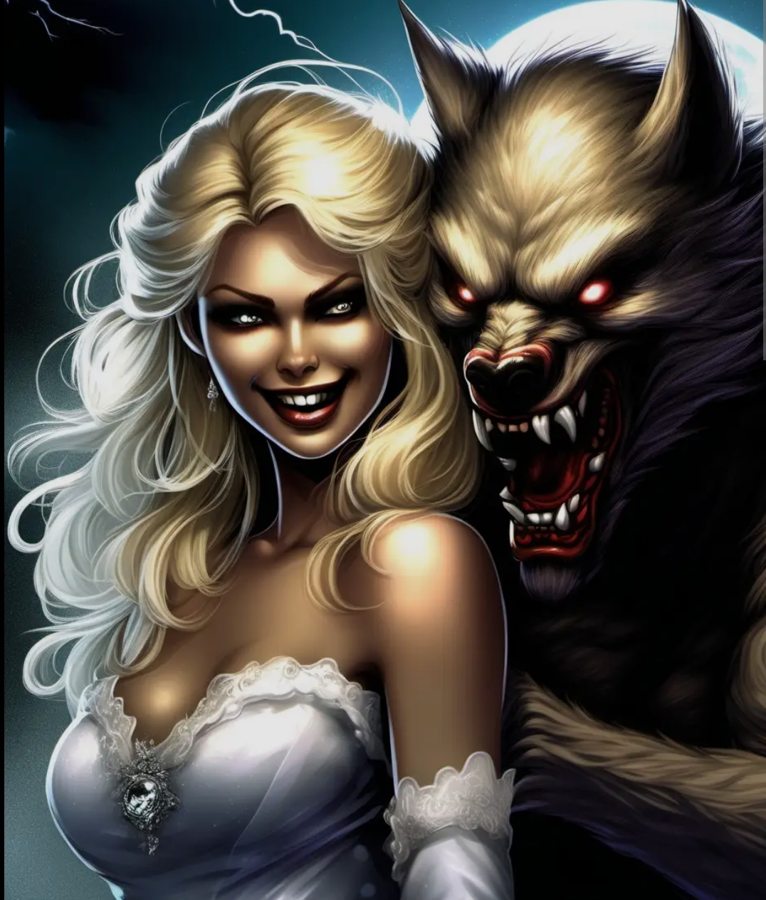 High Quality Werewolf ai Blank Meme Template