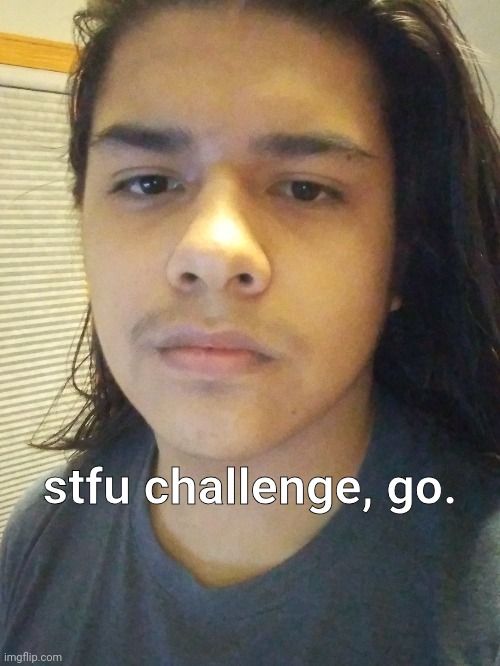 stfu challenge, go. | made w/ Imgflip meme maker