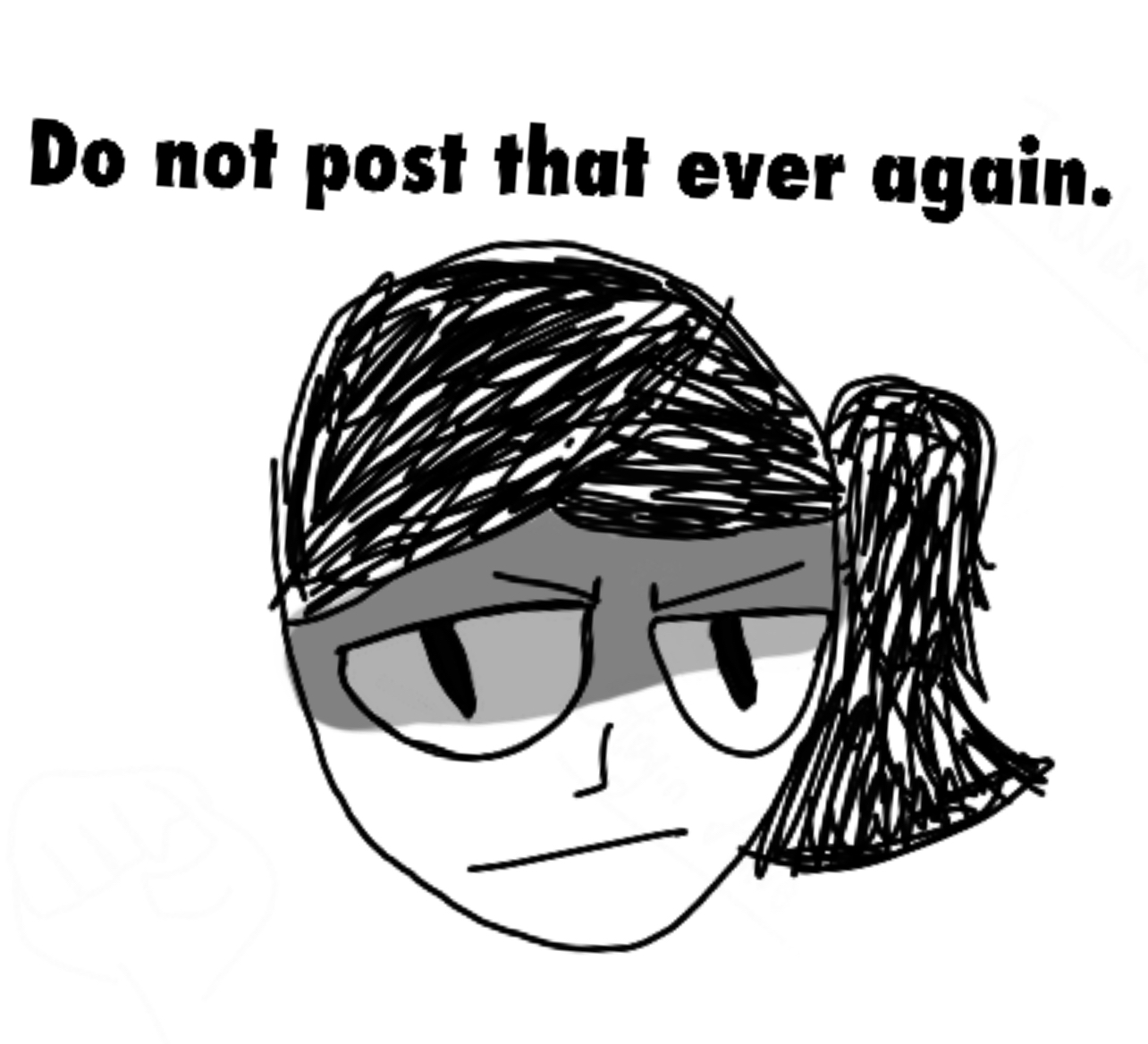 Do not post that ever again Blank Meme Template