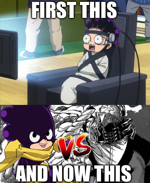 BRAINWASHING WORKS! | FIRST THIS; AND NOW THIS | image tagged in mha,brainwashing,memes,funny,mineta | made w/ Imgflip meme maker