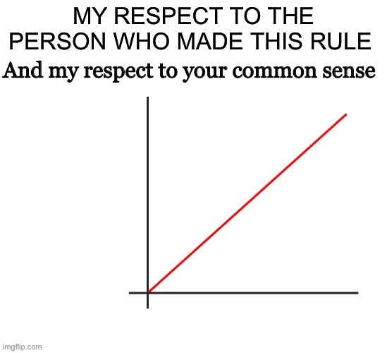 And my respect to your common sense | made w/ Imgflip meme maker