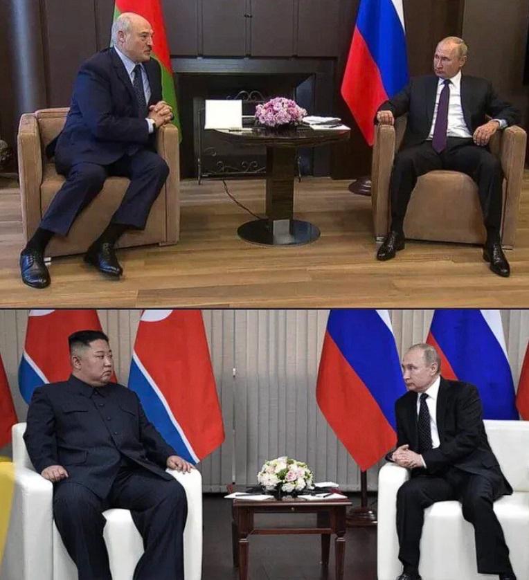 Putin meeting Blank Meme Template