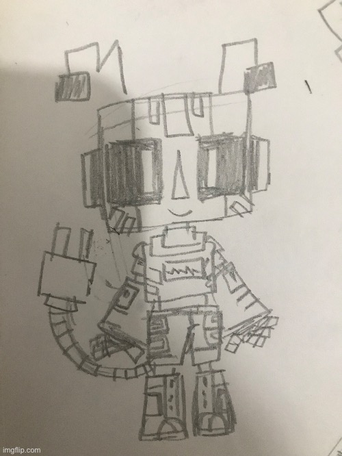 Smol Zerobot | image tagged in zerobot,artwork | made w/ Imgflip meme maker