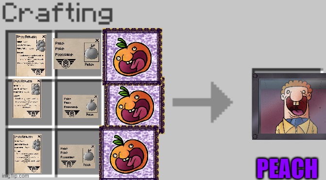 Synthesis | PEACH | image tagged in synthesis | made w/ Imgflip meme maker