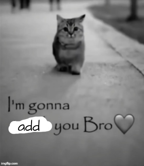 I'm gonna touch you bro | add | image tagged in i'm gonna touch you bro | made w/ Imgflip meme maker