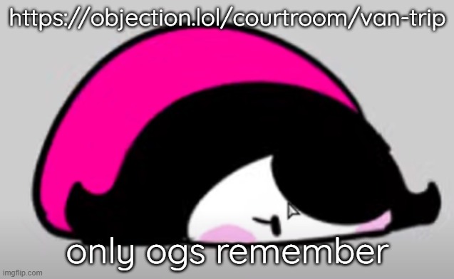 squam | https://objection.lol/courtroom/van-trip; only ogs remember | image tagged in squam | made w/ Imgflip meme maker