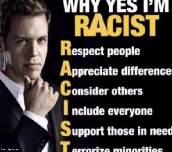 Why yes I'm racist Blank Meme Template