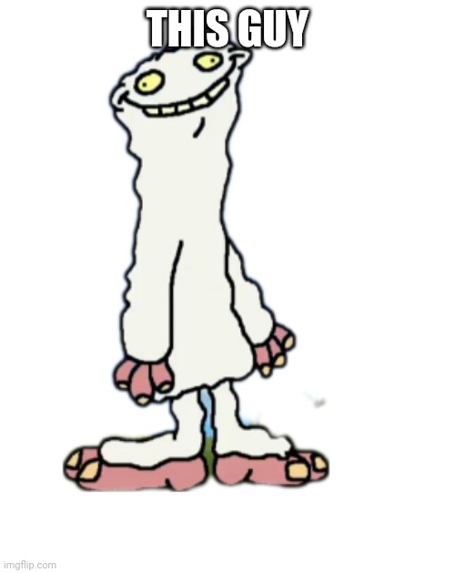Fucked up Mammott | THIS GUY | image tagged in fucked up mammott | made w/ Imgflip meme maker