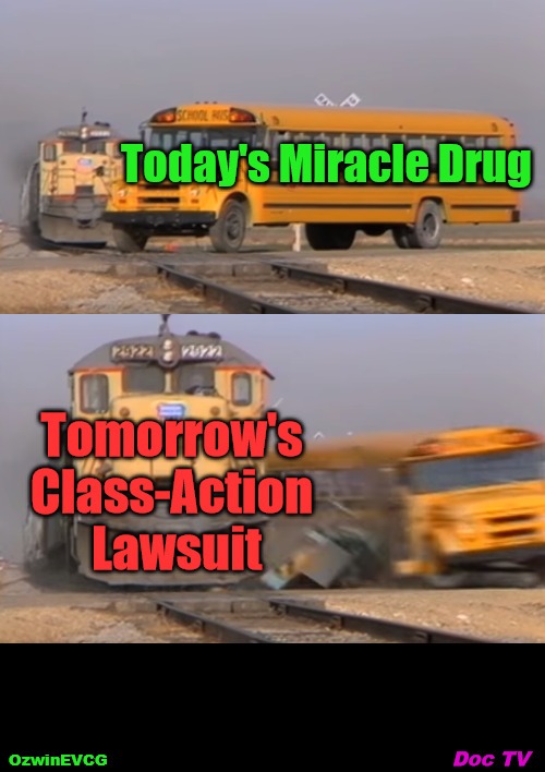 Doc TV | image tagged in train hits bus,medical,advertising,television,manipulation,lawsuit | made w/ Imgflip meme maker