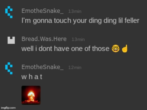 Emosnake and Bread | image tagged in emosnake and bread | made w/ Imgflip meme maker