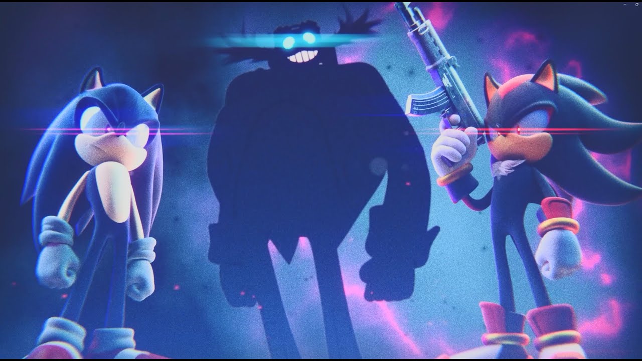 Sonic, Dr. Eggman, Shadow Stare Blank Meme Template