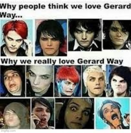 image tagged in gerard way | made w/ Imgflip meme maker