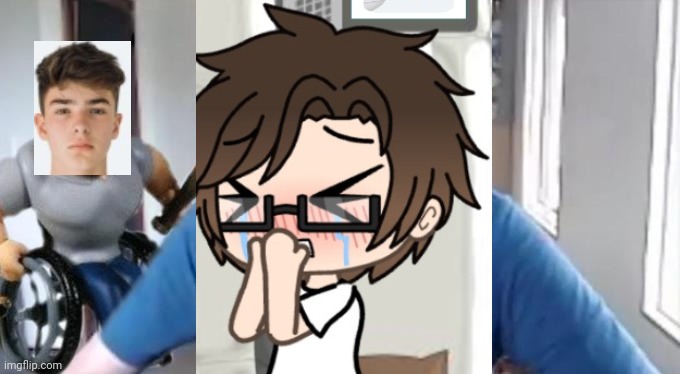 Male Cara is crying because of the alleged normal male who has the same voice as him. | image tagged in pop up school 2,pus2,x is for x,male cara,normal male,emotional damage | made w/ Imgflip meme maker