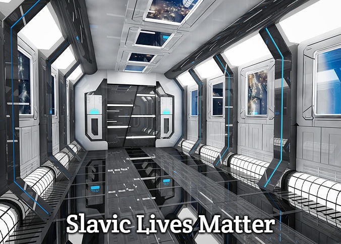 SCI FI INTERIOR SCENE SPACE SHIP | 3D model | Slavic Lives Matter | image tagged in sci fi interior scene space ship 3d model,slavic | made w/ Imgflip meme maker