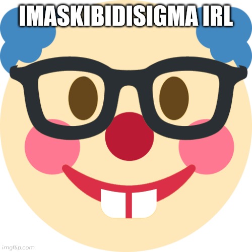 ClownNerd | IMASKIBIDISIGMA IRL | image tagged in clownnerd | made w/ Imgflip meme maker
