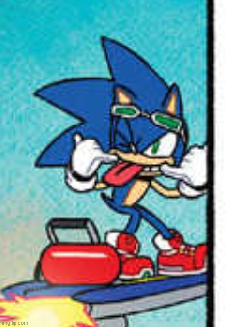 hit tonge shuold NOT be doin tat!! | image tagged in sonic raspberry | made w/ Imgflip meme maker