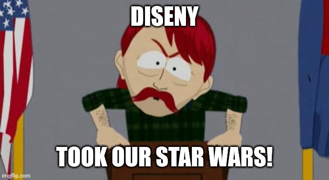 They took our jobs stance (South Park) | DISENY; TOOK OUR STAR WARS! | image tagged in they took our jobs stance south park | made w/ Imgflip meme maker