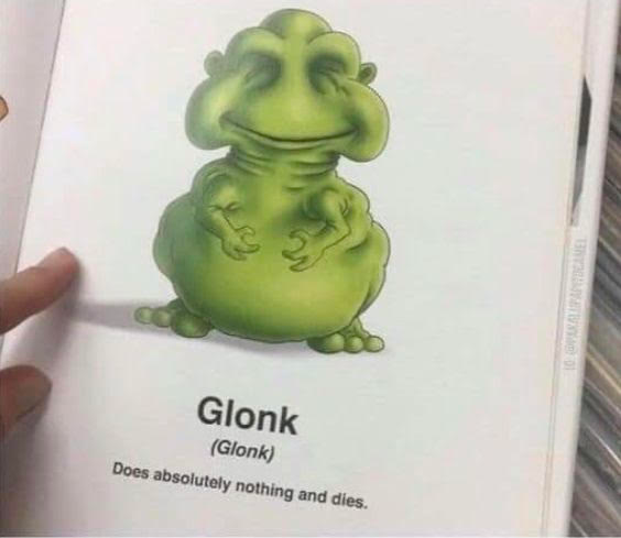 High Quality Glonk Blank Meme Template