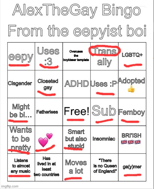 I have a father but barely see him | image tagged in alexthegays bingo eepy | made w/ Imgflip meme maker