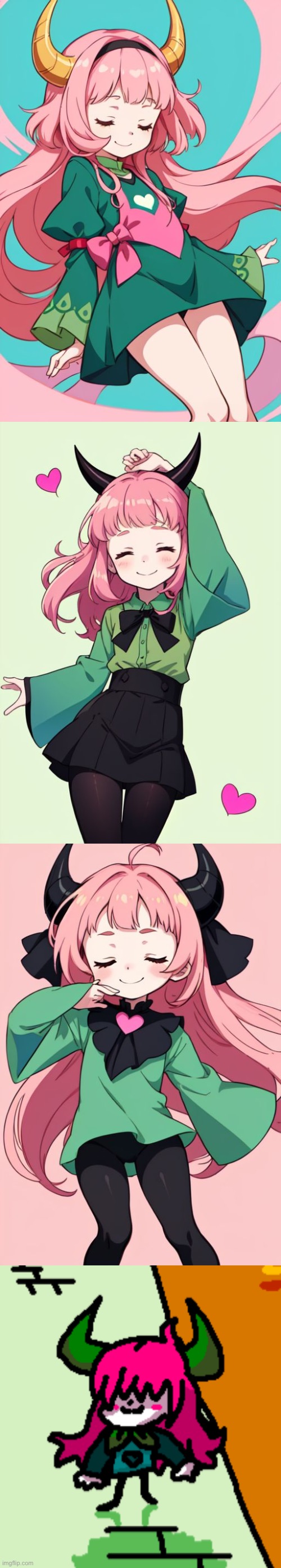 Okay now I tried to make Arla, the ai didn’t give her the stick legs though | made w/ Imgflip meme maker