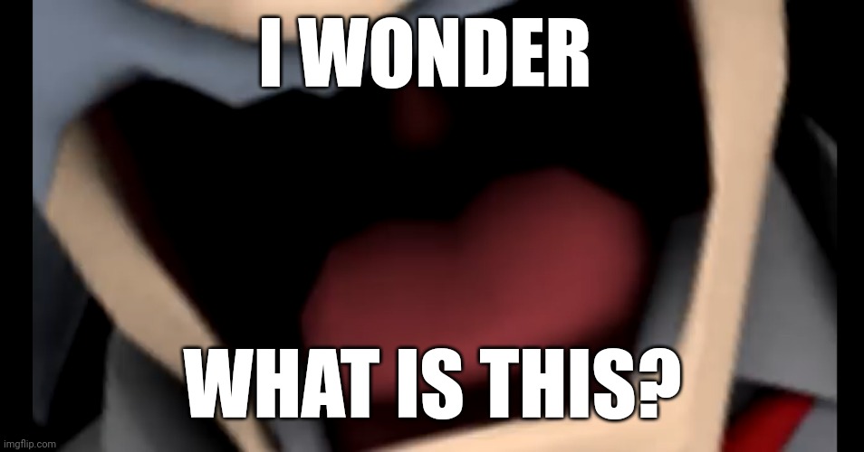 I WONDER; WHAT IS THIS? | made w/ Imgflip meme maker