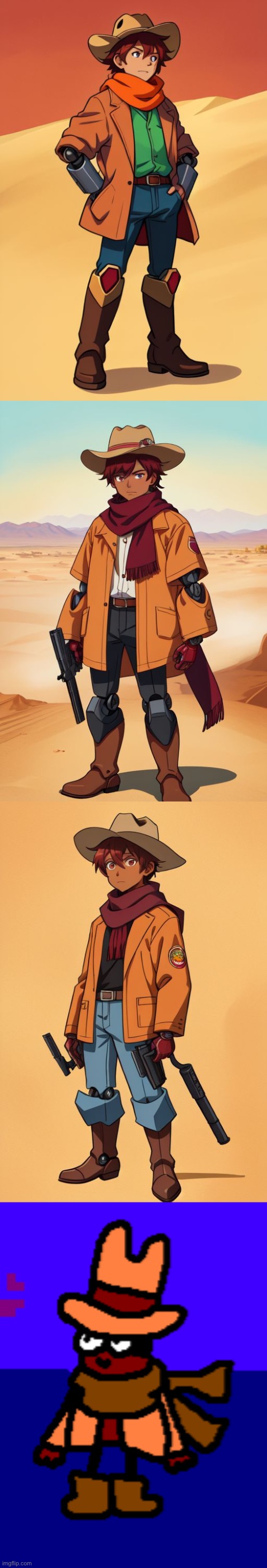 The ai isn’t good at making robots… here’s vaquero | made w/ Imgflip meme maker