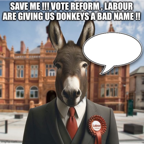 Do key | SAVE ME !!! VOTE REFORM , LABOUR ARE GIVING US DONKEYS A BAD NAME !! | image tagged in labour donkey | made w/ Imgflip meme maker
