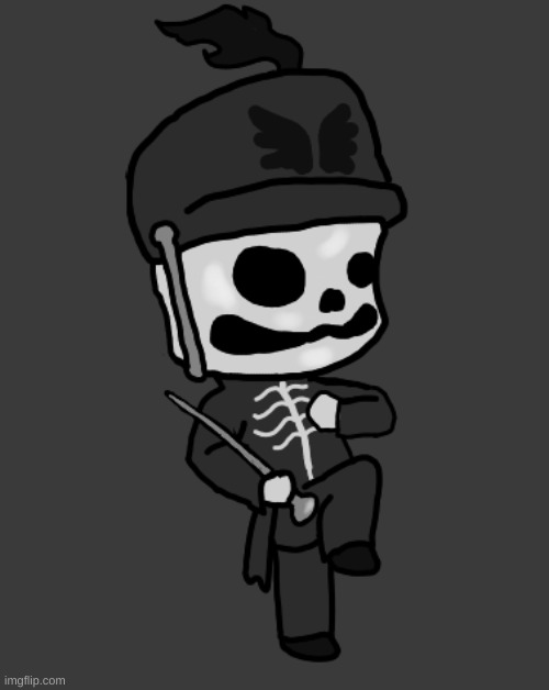 image tagged in drawing,the little dude from,the black parade,cover art,he's so cute,mcr | made w/ Imgflip meme maker